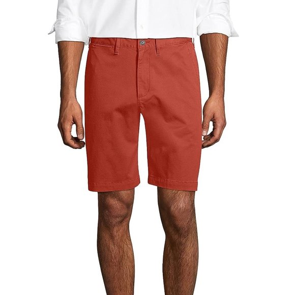 NWT Lands' End Mens Classic Fit 11" Knockaround Chino Shorts Size 31 $60 3e251 - Picture 1 of 5